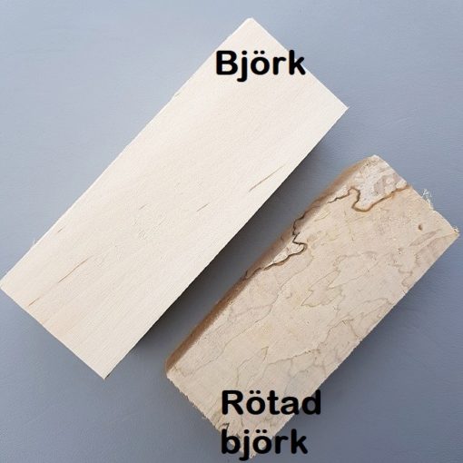 Jämförelse mellan Björk och Rötad björk