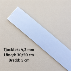 4,2 mm 80CRV2 Kolstål - 5 cm bred