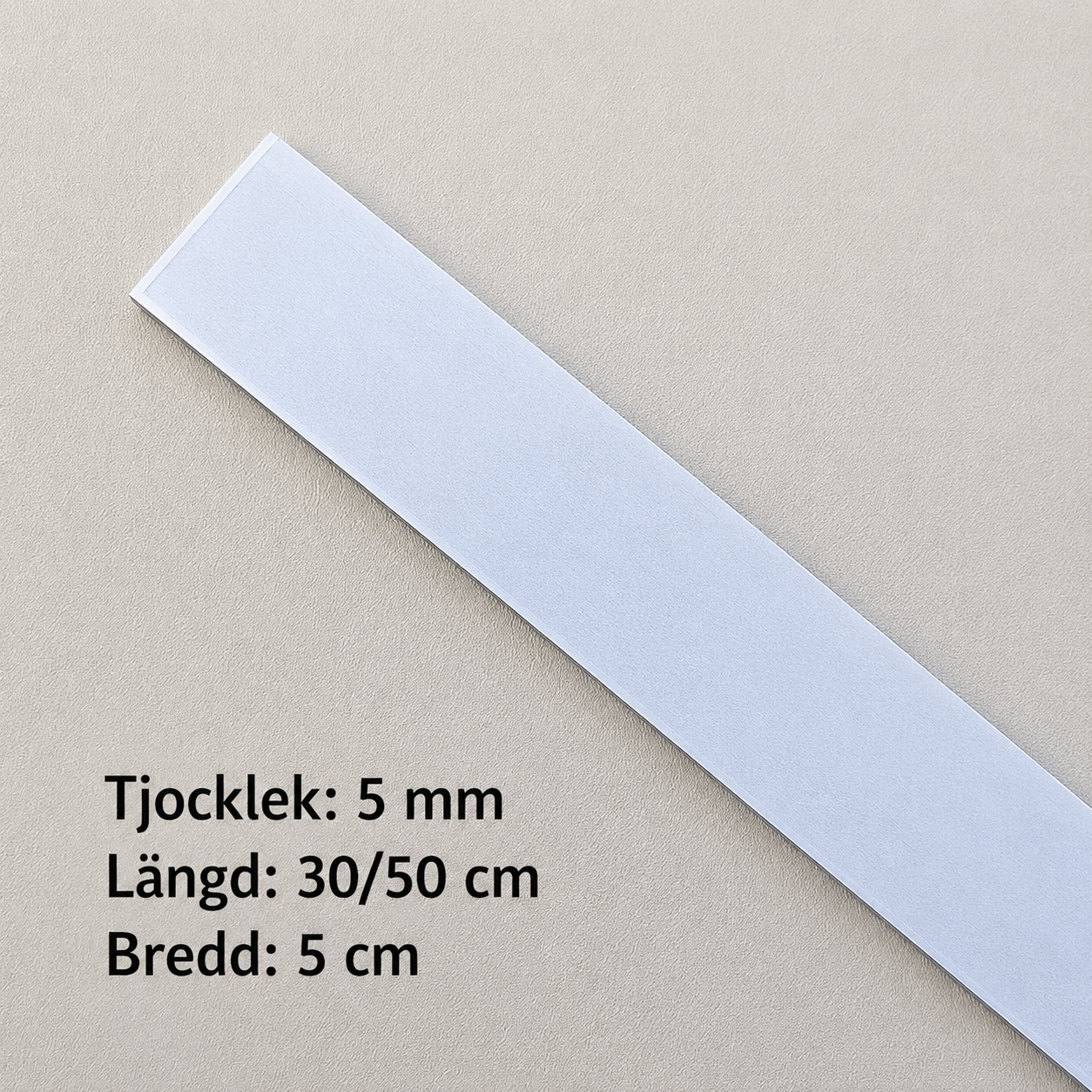 5 mm 80CRV2 Kolstål - 5 cm bred