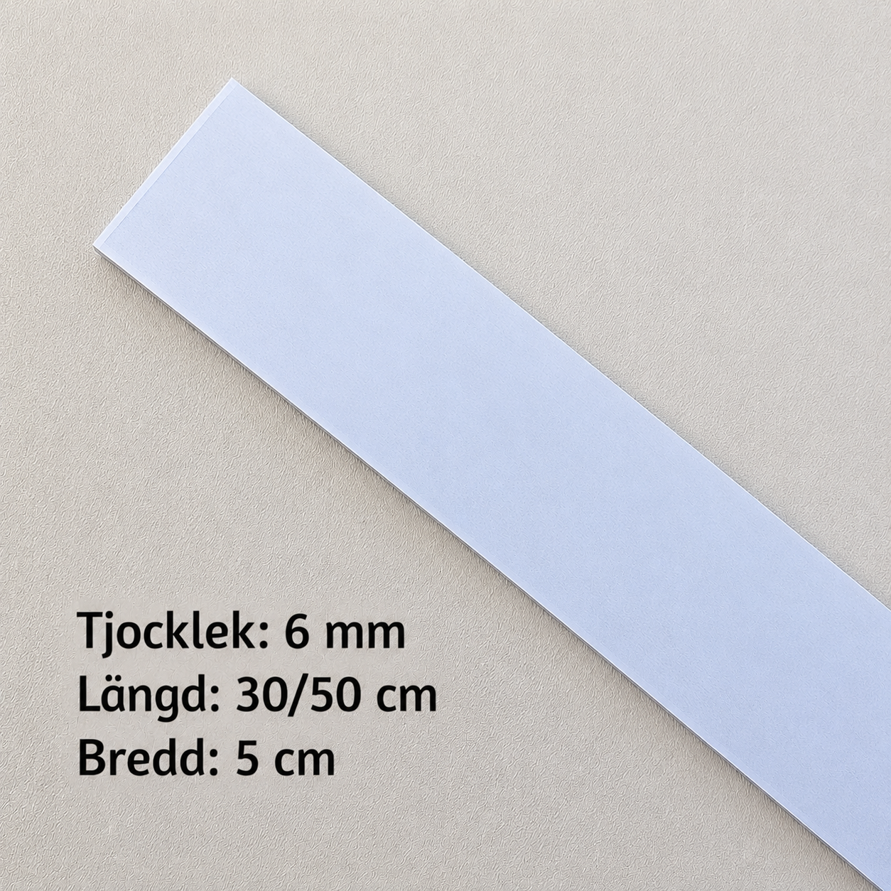 6 mm 80CRV2 Kolstål - 5 cm bred