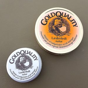 Läderfett från Gold Quality i två olika storlekar