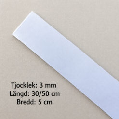 3 mm X50CrMoV15 Rostfritt stål - 5 cm bred