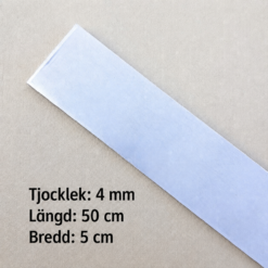 4 mm X50CrMoV15 Rostfritt stål - 5 cm bred