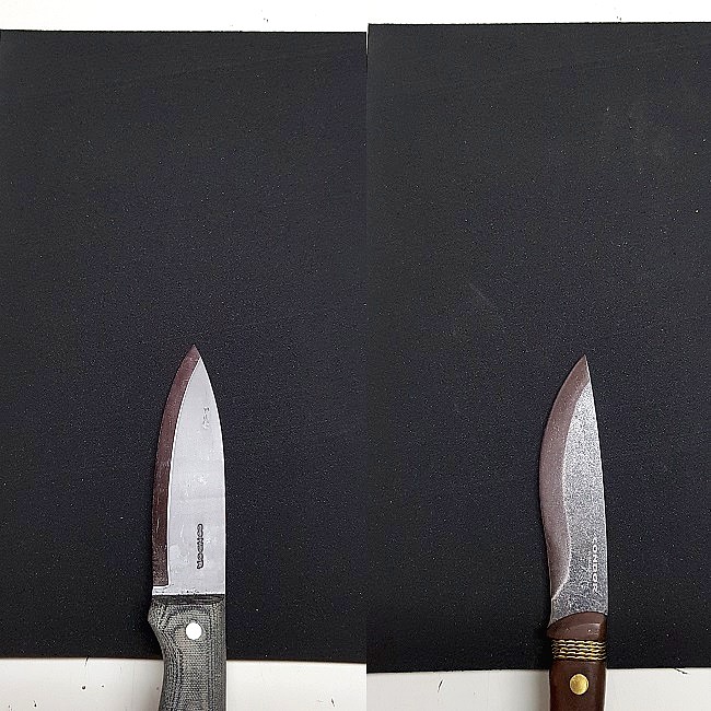 Ett halvt formskum passar till knivar och verktyg som är under 11 cm