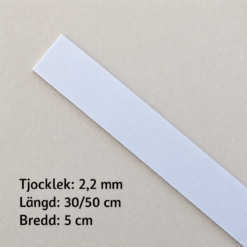 2,2 mm 80CRV2 Kolstål - 5 cm bred