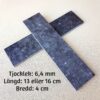 6 mm Knivskaft av marmorerad Kolfiber
