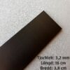Knivskaft 3 mm Kolfiber Unidirectional