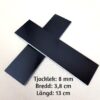 Svart 8 mm Micarta Linne till knivskaft