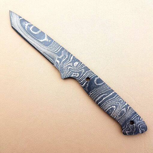 Knivblad av Damaskstål tillverkad av Knivblad Damaskus Alabama Damascus Steel