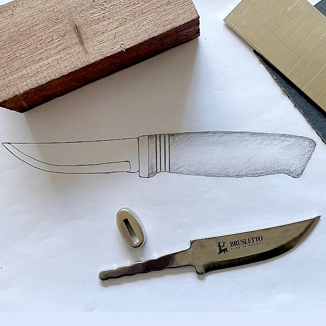 Knivskiss är bra att göra så man vet hur sin blivande kniv ska se ut