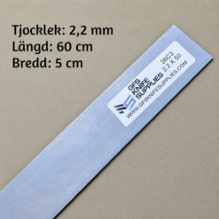 2 mm 26C3 Kolstål GFS: 5 cm bred