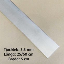 Knivstål 3 mm 12C27 rostfritt stål
