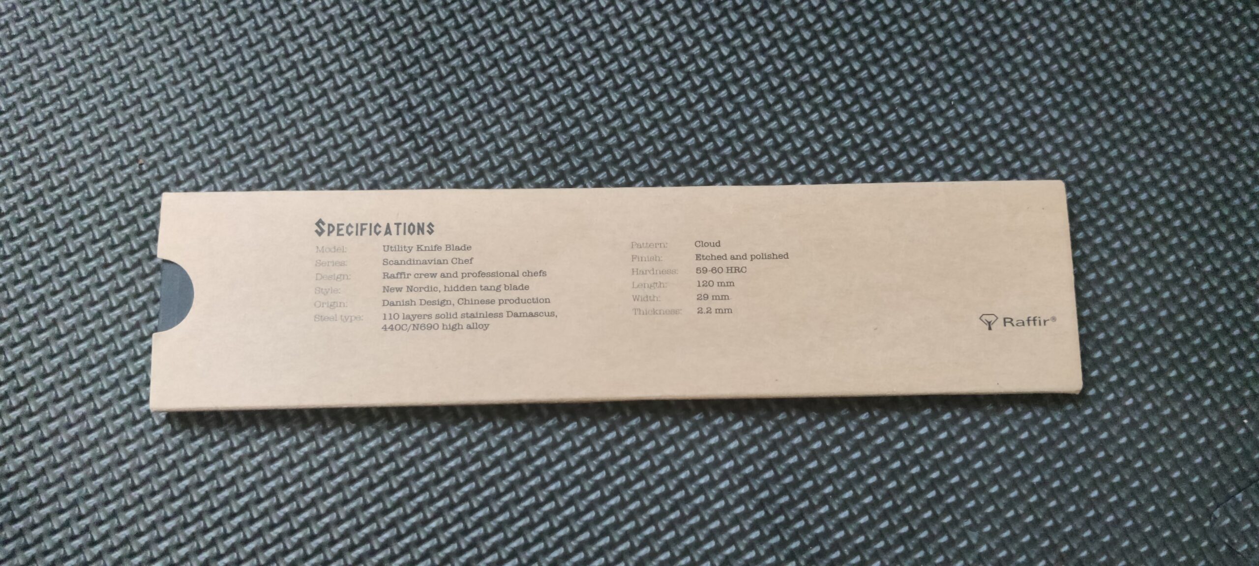 Knivblad Kökskniv Utility Raffir - Image 3