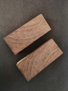 Wenge tvärsågad Skalor 2-pack