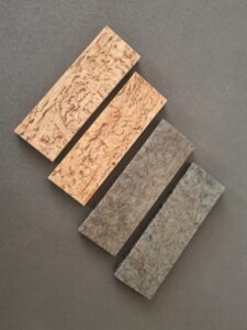 Stabiliserad Masurbjörk Skalor 2-pack
